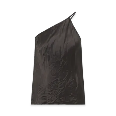 Rick Owens Women's One Shoulder Slip Top "Brown"