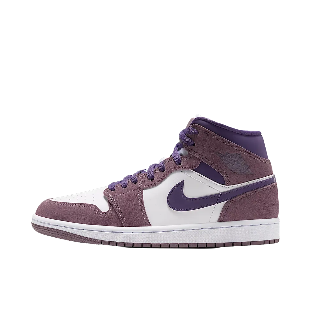 Nike Women's Air Jordan 1 Mid "Purple Smoke/White"