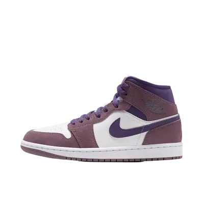 Nike Women's Air Jordan 1 Mid "Purple Smoke/White"