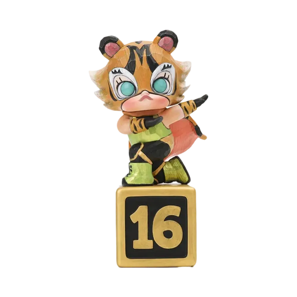 POP MART MOLLY 16th Anniversary The Vigorous Tiger Green ver.
