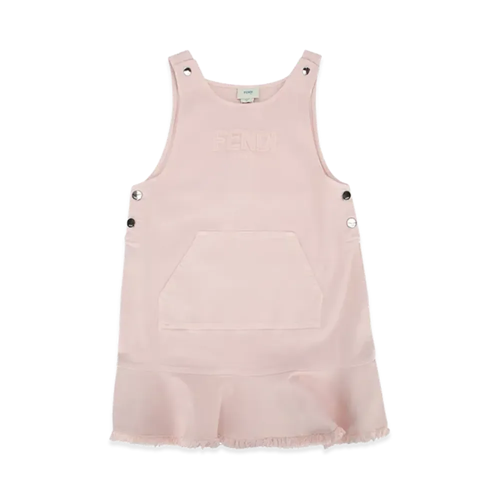 FENDI Kids Denim Color Dress "Pink"