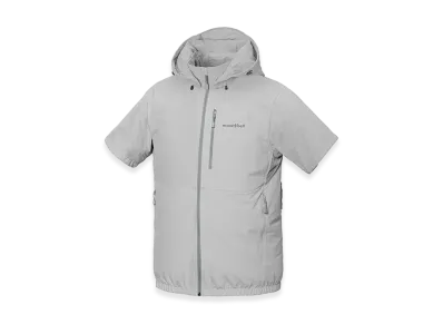 mont-bell Fan-Blow Short Sleeve Parka "Light Gray"