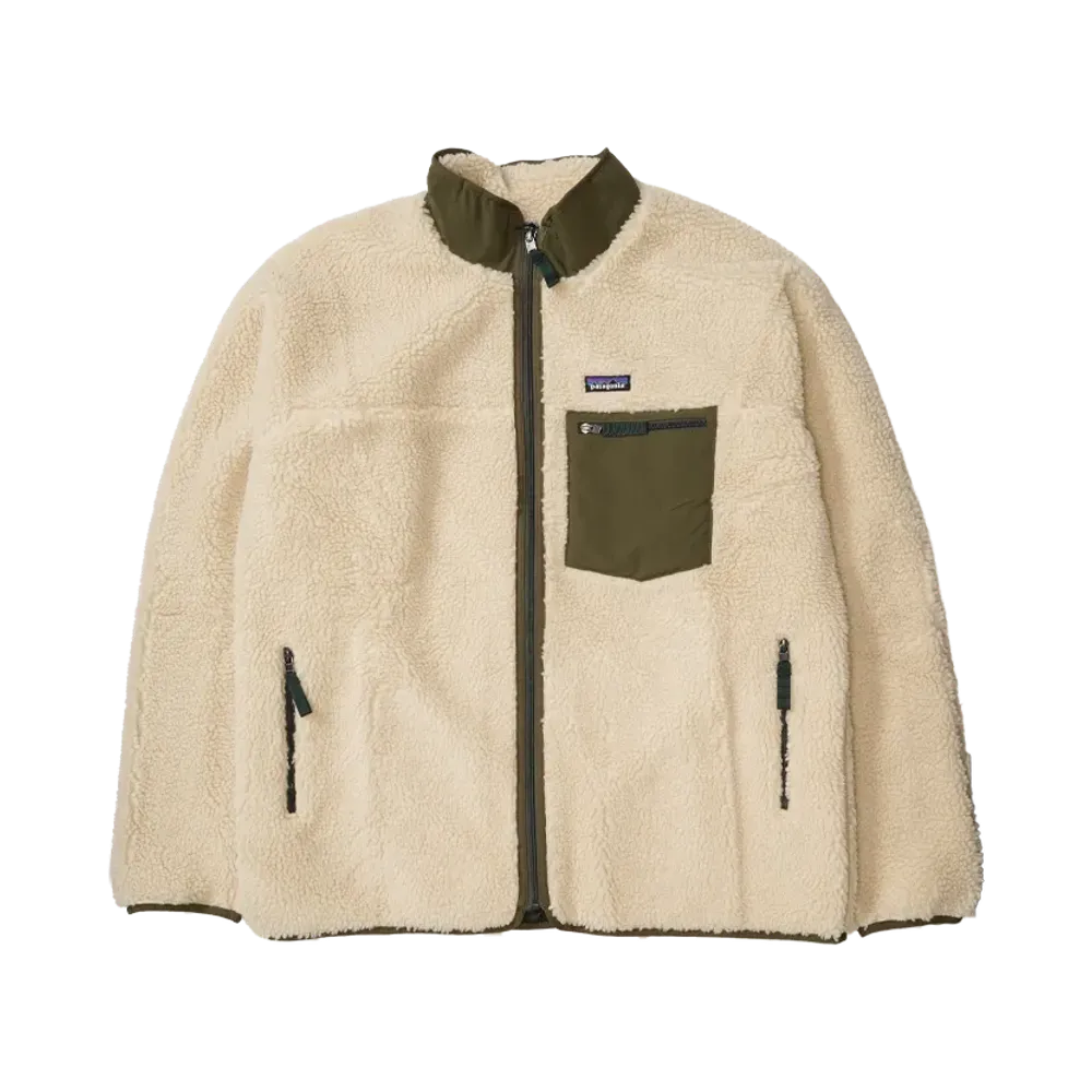 Patagonia Classic Retro-X Fleece Jacket "Dark Natural/Basin Green"