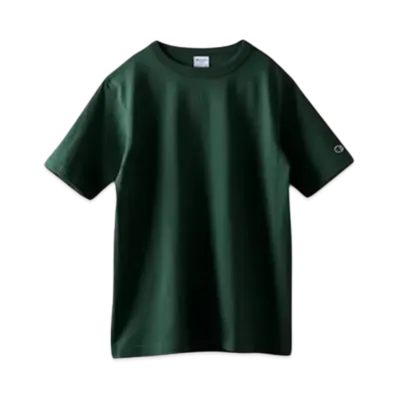 Champion T1011 Tee Ten Eleven Short Sleeve T-Shirt Made In USA Heavy Weight "Moss Green"