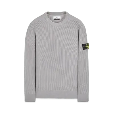 Stone Island 521C2 FULL RIB PURE WOOL "Pearl Grey"