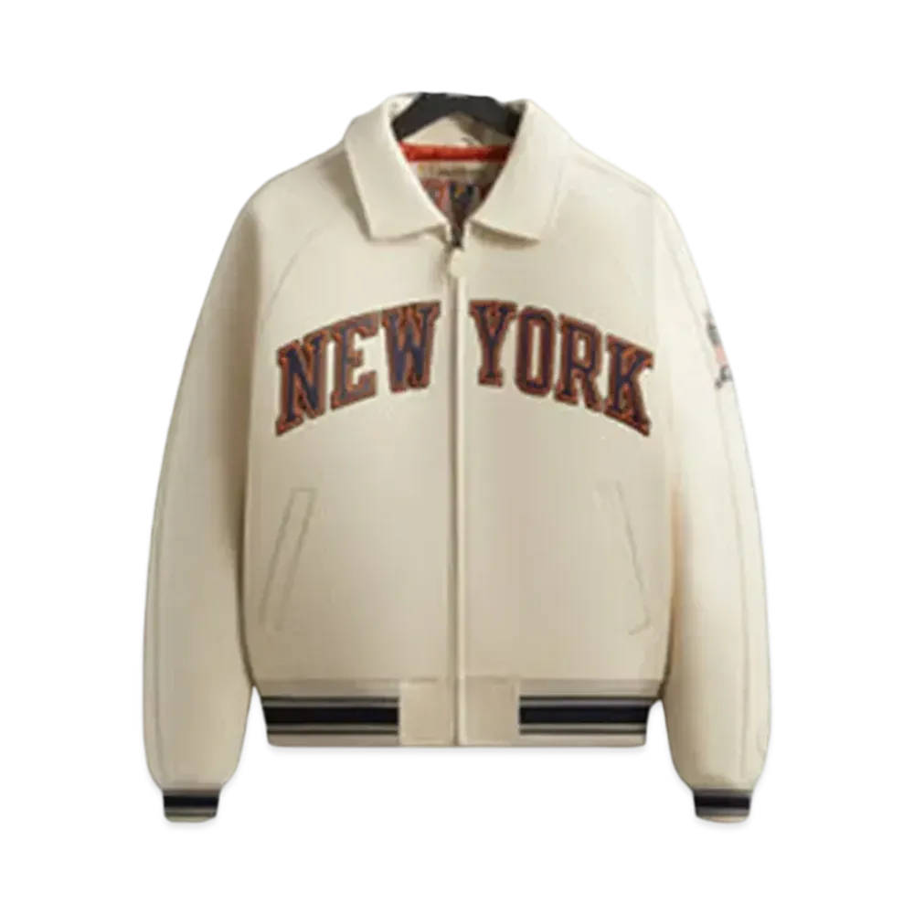 Kith x AVIREX for New York Knicks Icon Jacket "Sandrift"