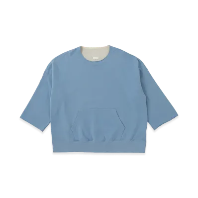 visvim Burrow Dual Sweat DMGD "LT.Blue"