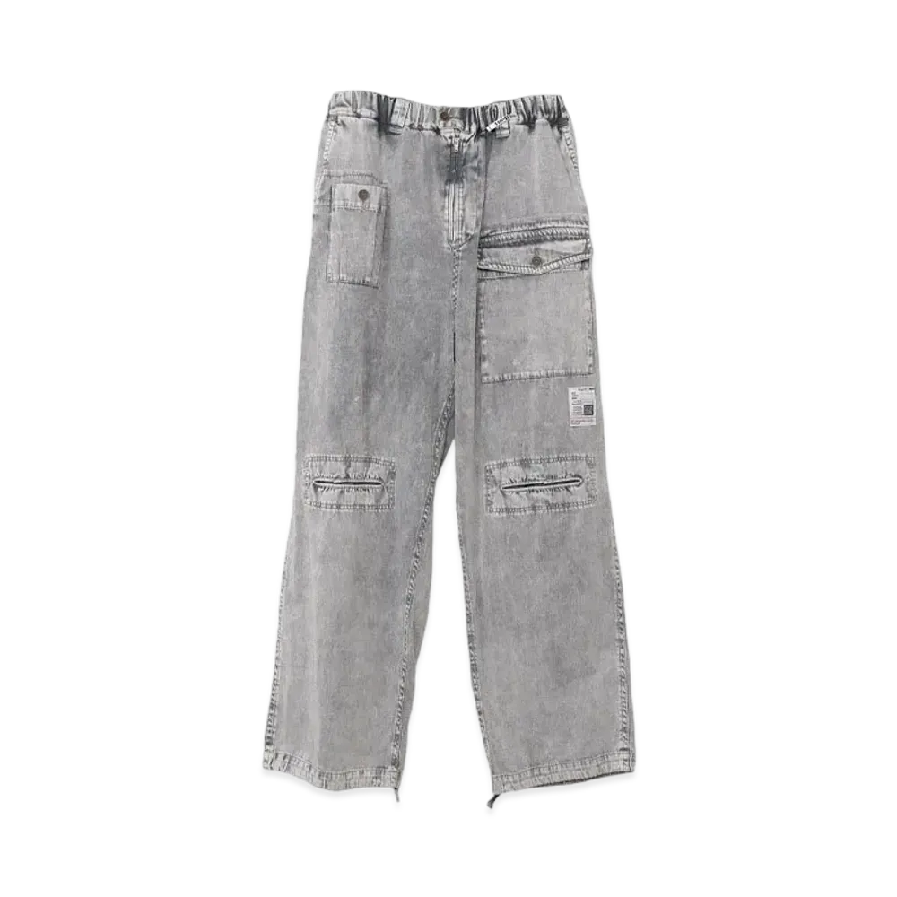 Maison MIHARA YASUHIRO Cotton Satin Military Pants "White"