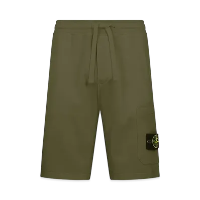 Stone Island 64651 Fleece Bermuda Shorts - 21SS "Olive Green"