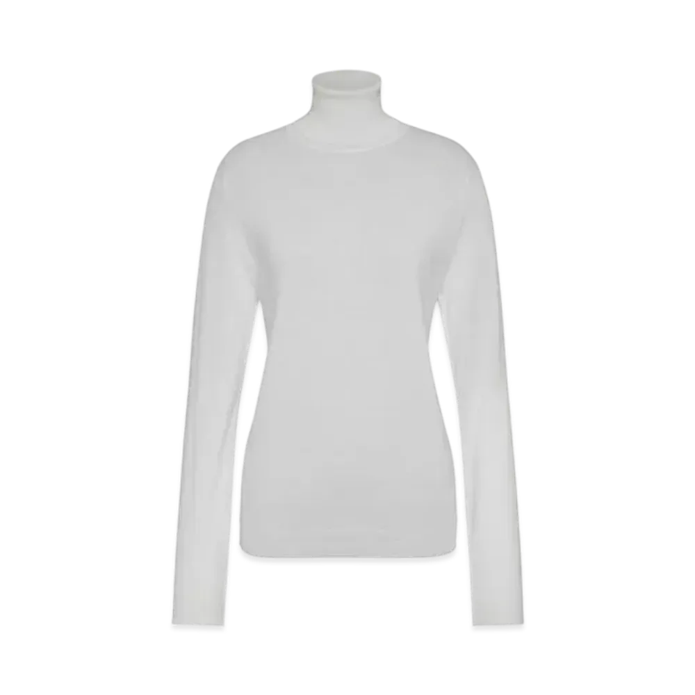 Maison Margiela Men's Merino Wool High Neck Sweater "White"