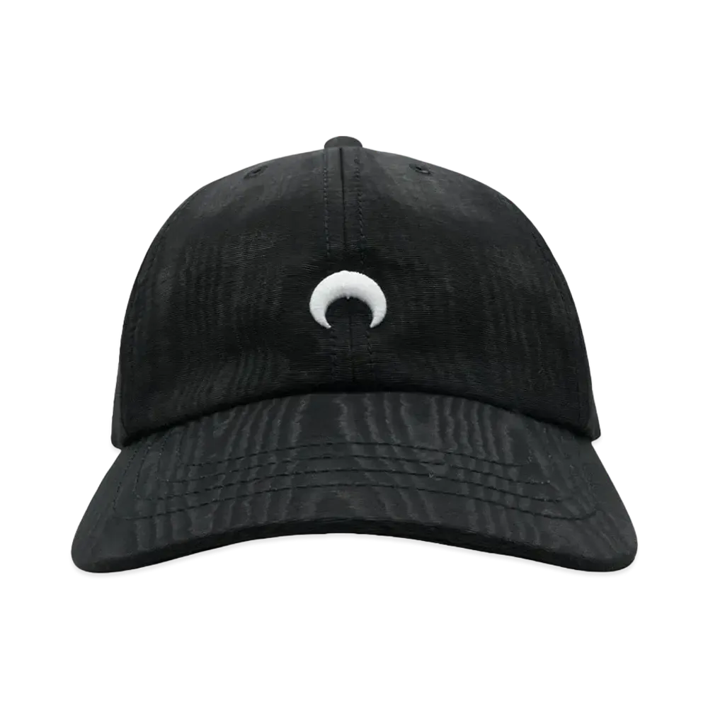 Marine serre REGENERATED MOIRE BASEBALL CAP "BLACK"