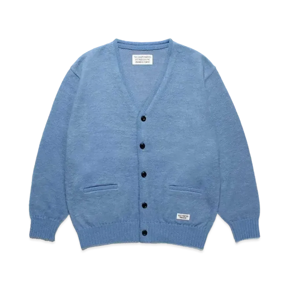 WACKO MARIA Mohair Knit Cardigan "Blue"