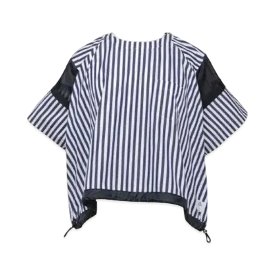 sacai Thomas Mason Cotton Poplin Pullover "Navy Stripe"