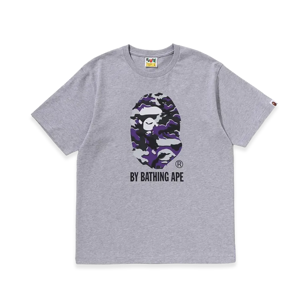 A BATHING APE Glitch Woodland Camo By Bathing Ape Tee "Gray"