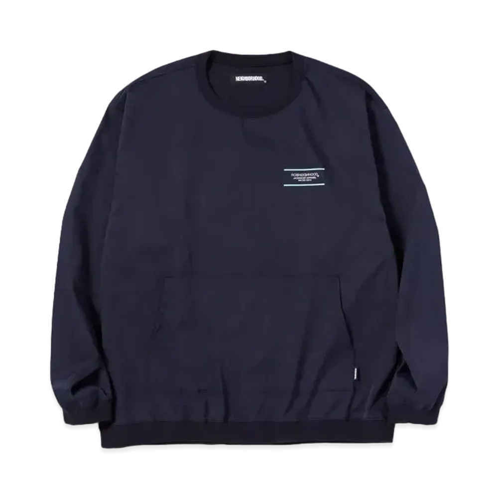 NEIGHBORHOOD HOME / E-SHIRT . LS "Navy"