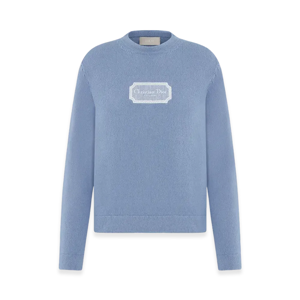 Dior Christian Dior Cashmere Jersey Couture Sweater "Blue"
