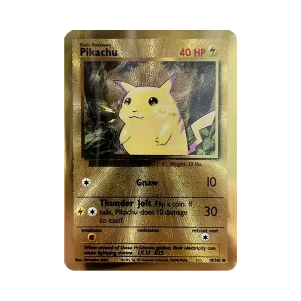Pikachu C :Metal Card [58/102](Promotional Card)