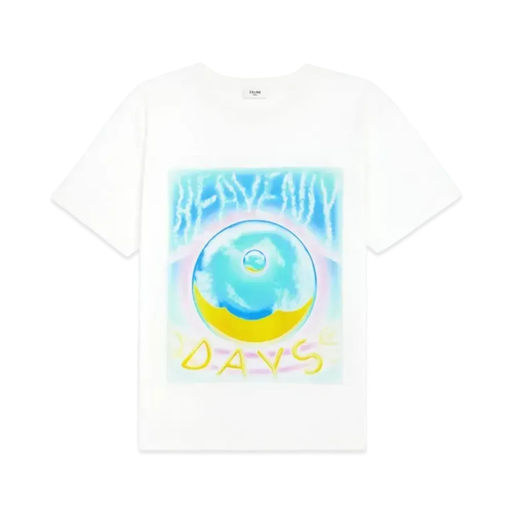 CELINE Loose T-Shirt In Cotton Jersey With Artist Print "Multicolor"