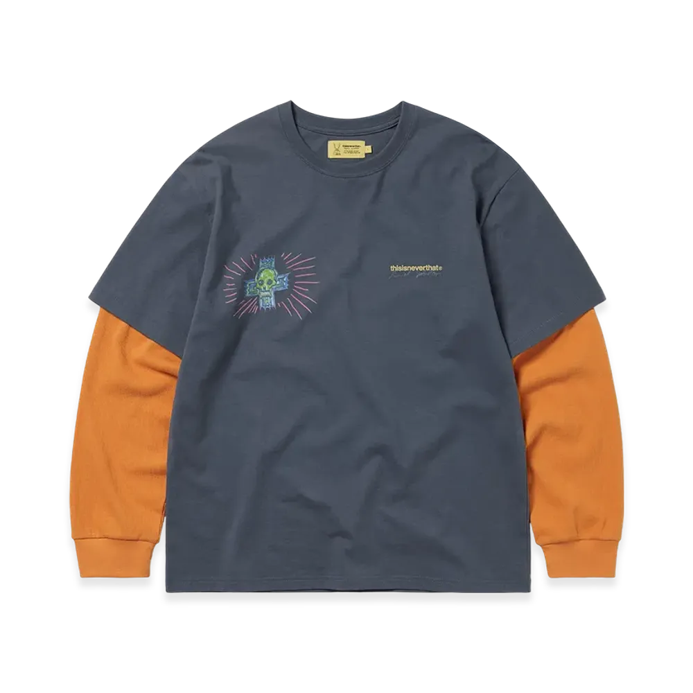 thisisneverthat x Daniel Johnston Layered L/S Tee "Warm Blue"