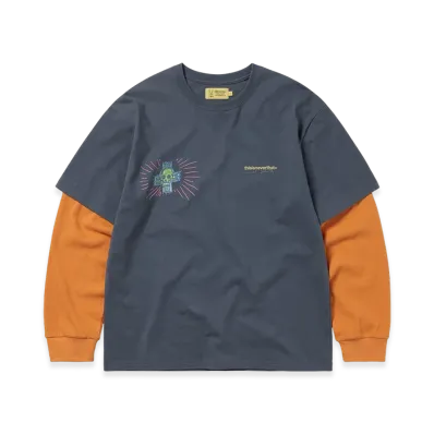 thisisneverthat x Daniel Johnston Layered L/S Tee "Warm Blue"