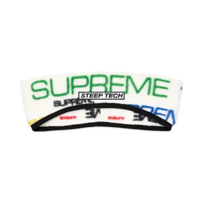 Supreme x The North Face Tech Headband "White Green" NN52150I / NF0A7QH4