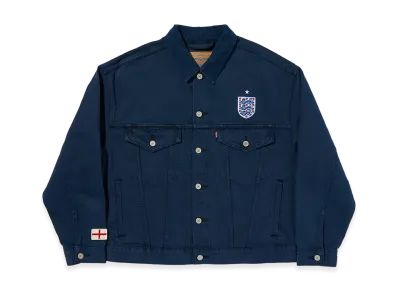 LEVI'S Soccer Collection England Type III Trucker Jacket "Blue"