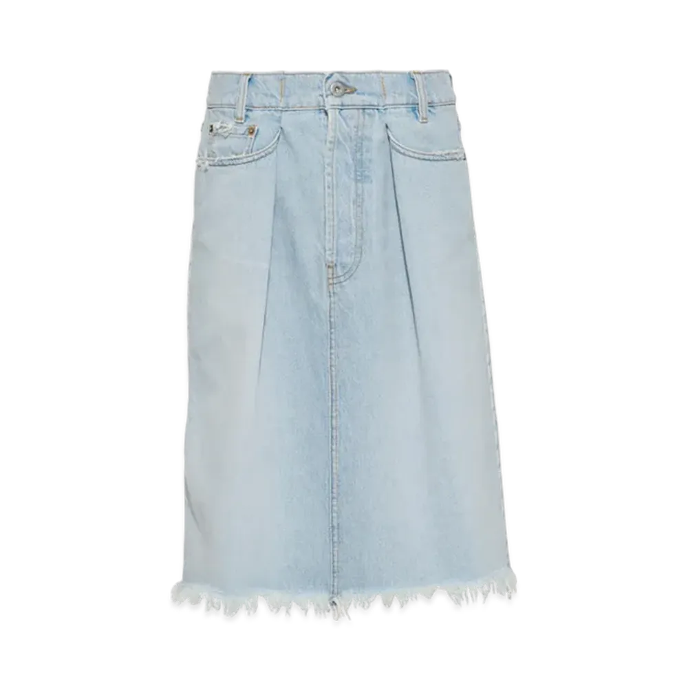 MIU MIU Women's Denim Skirt "Light Blue"