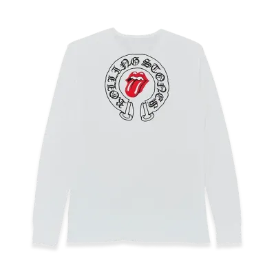Chrome Hearts x The Rolling Stones Embroidered Logo Thermal L/S T-Shirt "White"