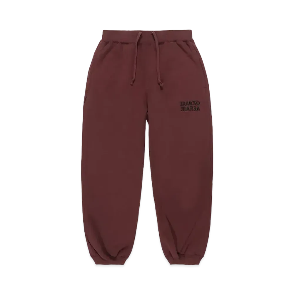 WACKO MARIA Heavy Weight Sweat Pants "Burgundy"
