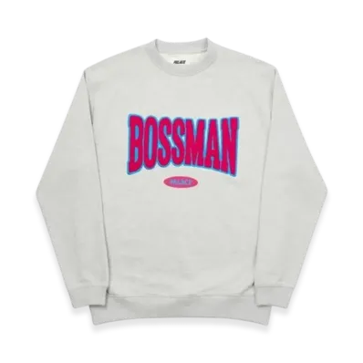 PALACE Boss Man Crew "Grey Marl"