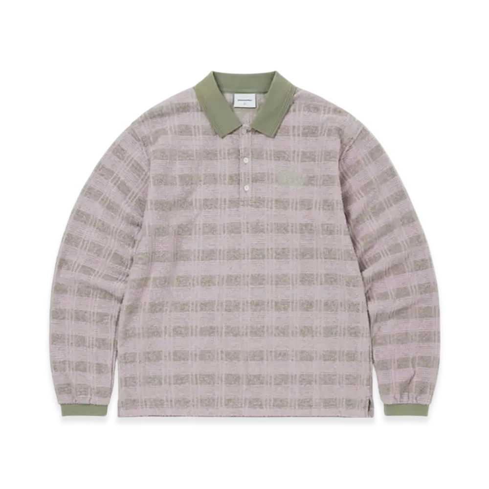 thisisneverthat Striped Rugby L/S Top "Light Olive"