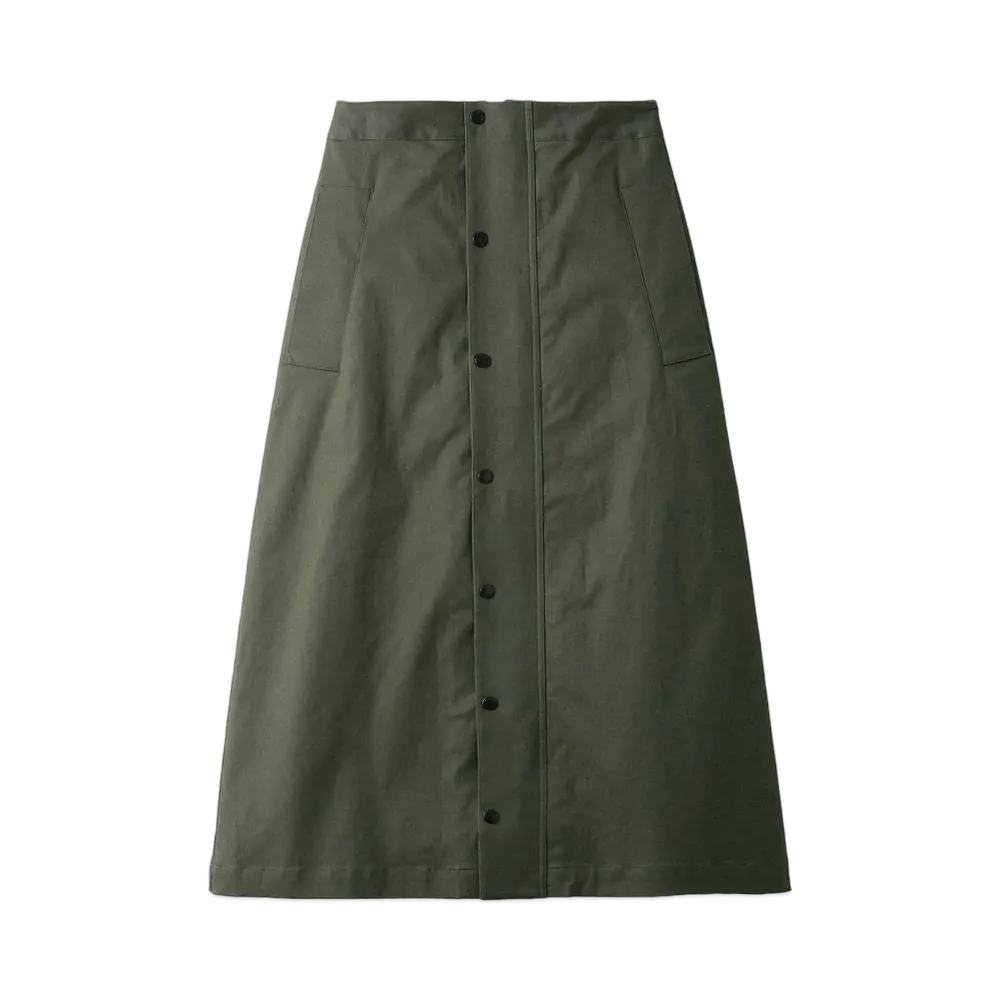 Barbour Japan Limited Long Length Bedale Skirt "Khaki"