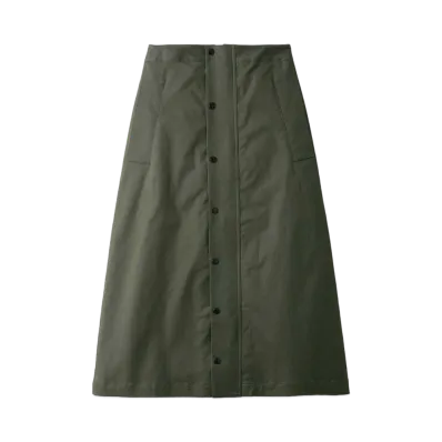 Barbour Japan Limited Long Length Bedale Skirt "Khaki"