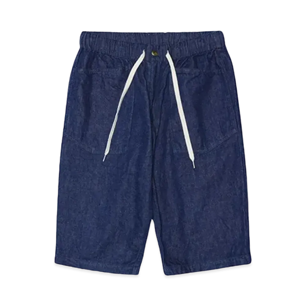 ANDFAMILYS DENIM EASY PANTS [Half] "INDIGO"