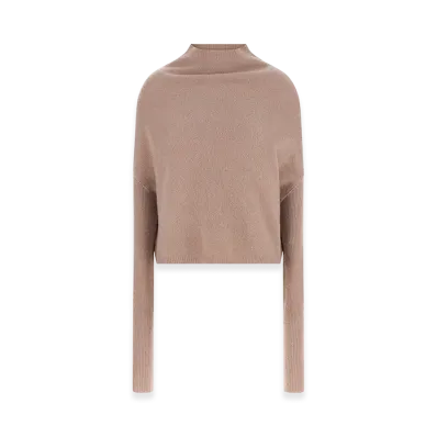 Rick Owens Women's L/S Crater Sweater "Rose"
