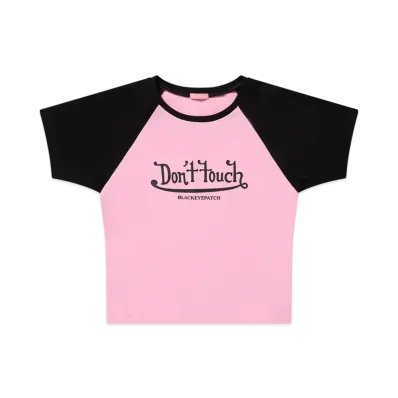 BlackEyePatch Tribal Heart Logo Baby Tee "Black"
