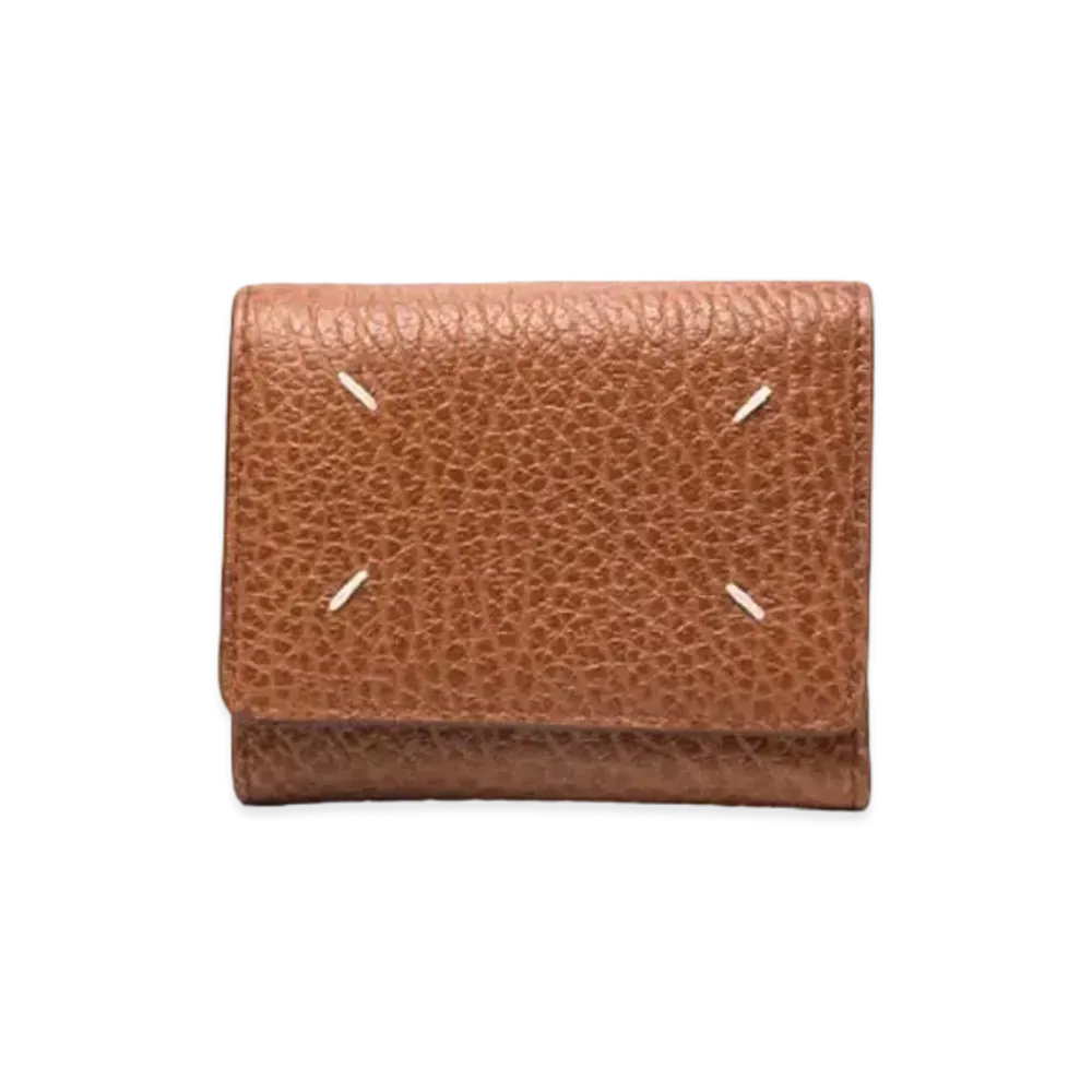 Maison Margiela Zip Compact Tri-fold Wallet "Brown"