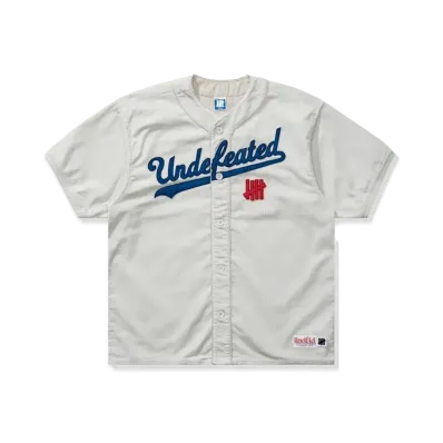 UNDEFEATED Cord S/S Baseball Jersey "Light Gray"