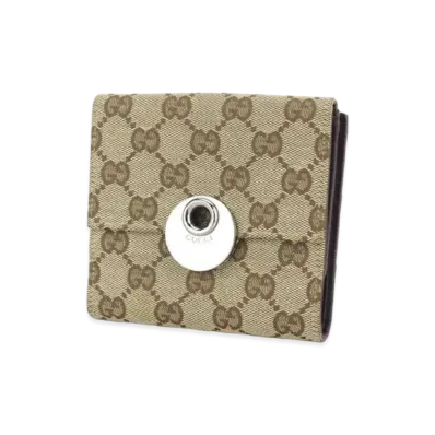 GUCCI GG Canvas Eclipse W Hook "Beige/Silver"