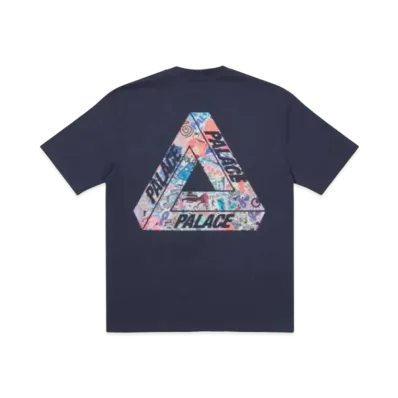 PALACE TRI-STICKER PACK T-SHIRT "Navy"