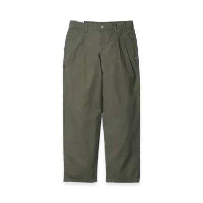 NEIGHBORHOOD Baggy Silhouette Two Tuck Pants "Olive Drab"