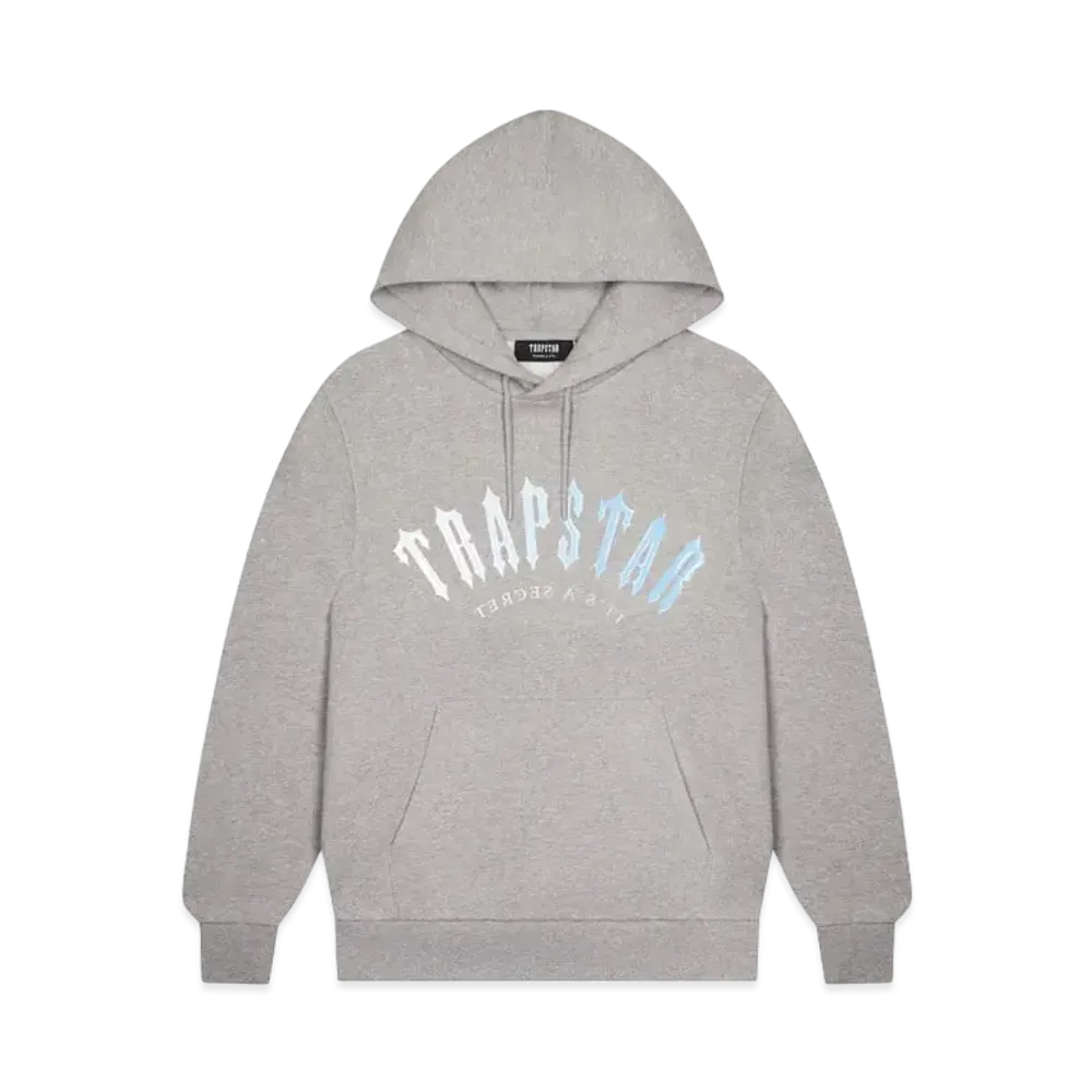 TRAPSTAR Irongate Arch Hooded Gel Tracksuit "Grey/Blue"
