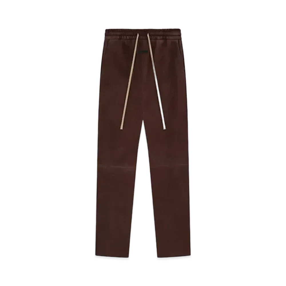 FEAR OF GOD ESSENTIALS Suede Forum Pants "Mocha"