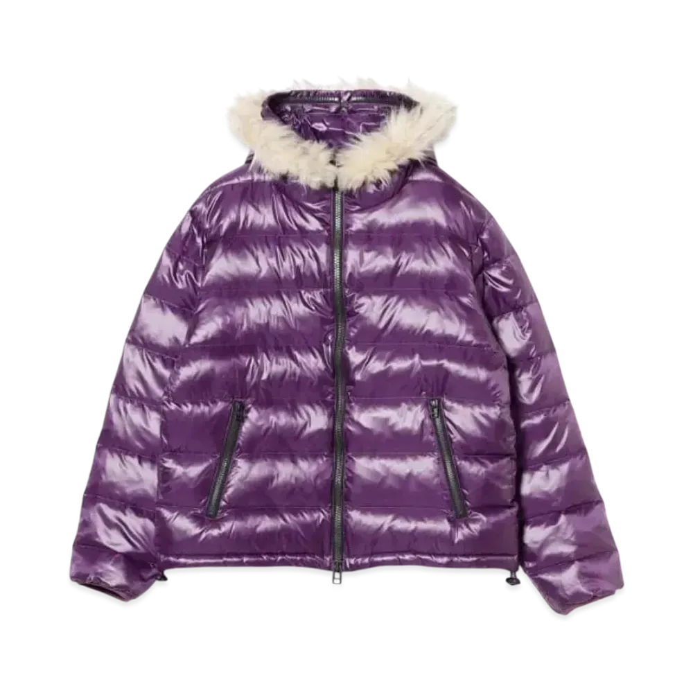 BEAMS FUTURE ARCHIVE Shiny Down Hoodie "Purple"