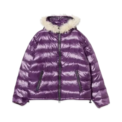 BEAMS FUTURE ARCHIVE Shiny Down Hoodie "Purple"
