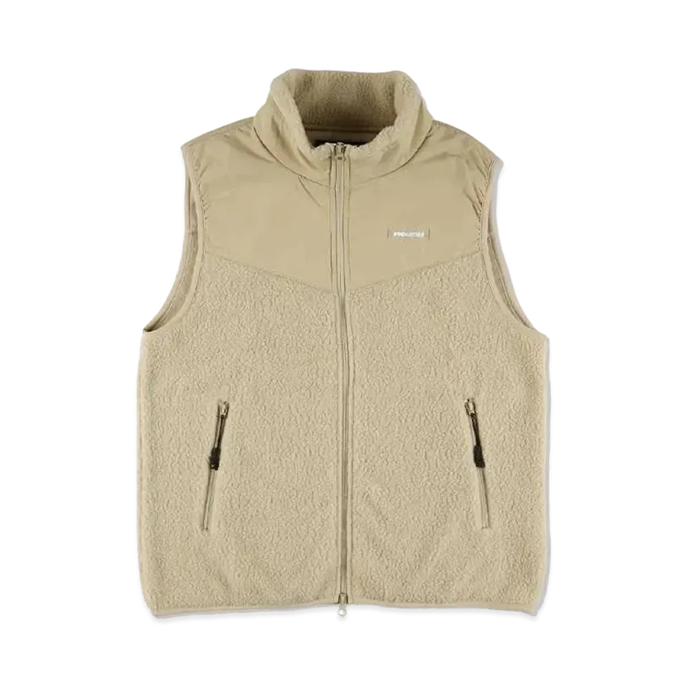 WIND AND SEA Polartec Boa Fleece Switched Vest "Beige"