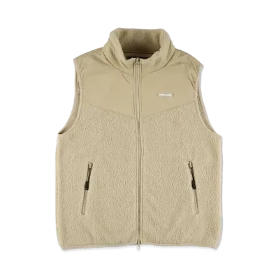 WIND AND SEA Polartec Boa Fleece Switched Vest "Beige"