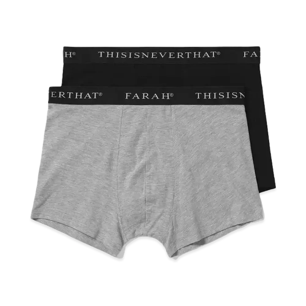 thisisneverthat x FARAH Boxer Briefs "Black/Grey"