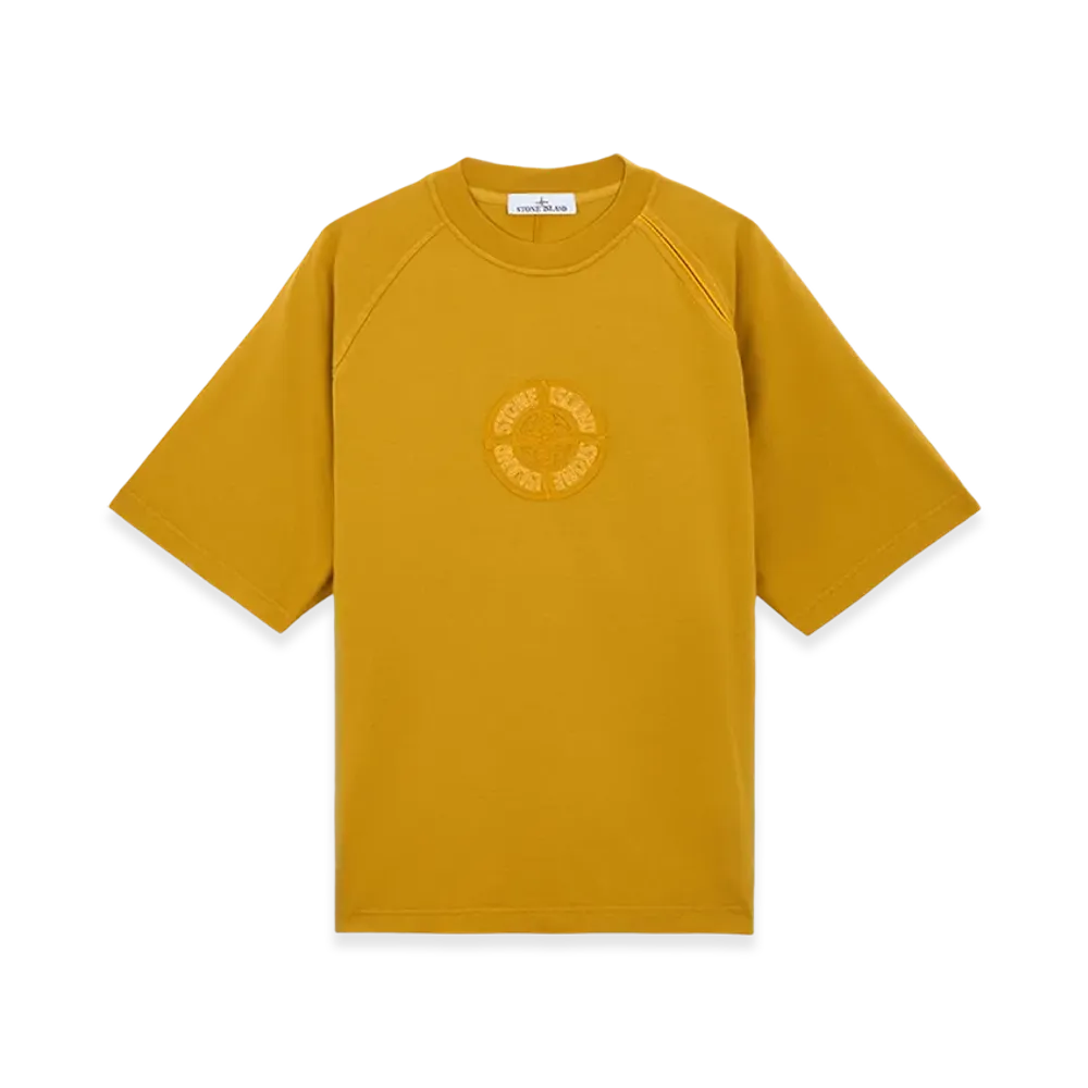 Stone Island 201M1 20/1 Organic Cotton Jersey Oversized Fit S/S T-Shirt - 24FW "Mustard"