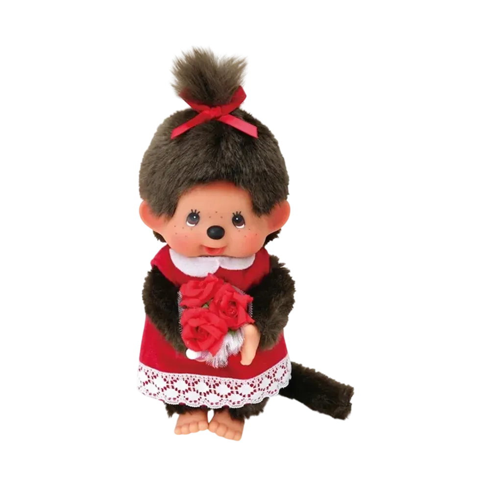 Sekiguchi Flower Bouquet Monchhichi Girl Red Flower